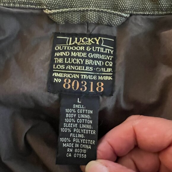 Lucky Brand Outdoor and Utility Jacket - Men's Large in Olive Green - Picture 11 of 16